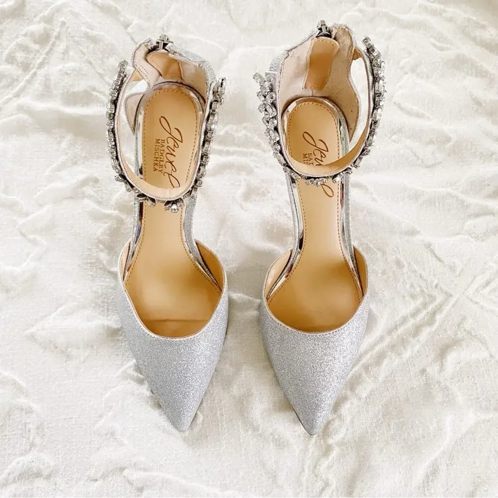 Badgley Mischka Raleigh Glitter PumpsNew $110